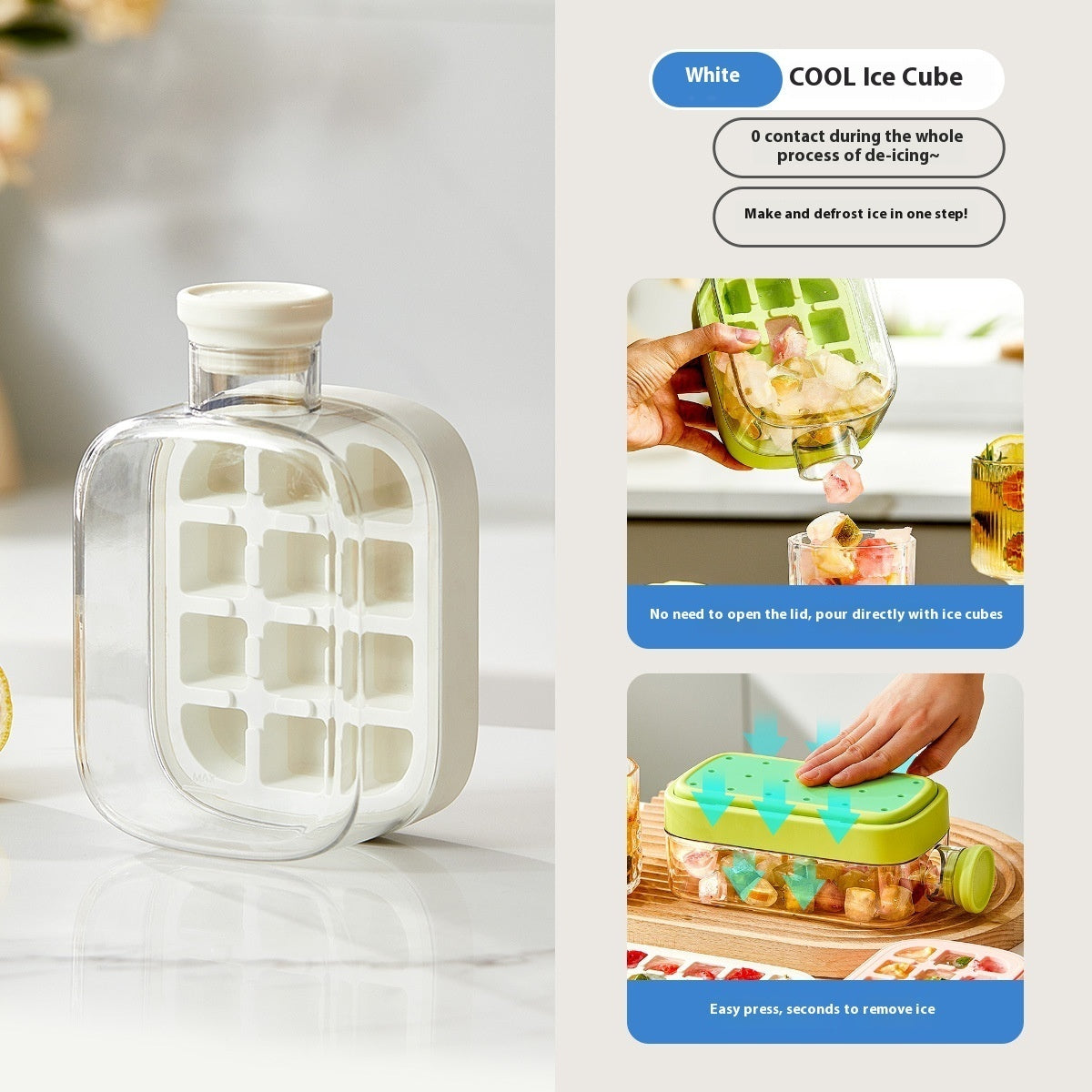 One-Click Molding Cooling Cup,Instant Ice Maker,Zero-Contact Design,Straw Included,Curling Mold,Portable & Stylish Chilled Drink - Lumina shop