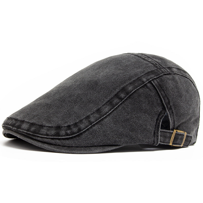 Retro Washed Denim Hat Cowboy Beret Fashion Casual Baseball Cap - My Store