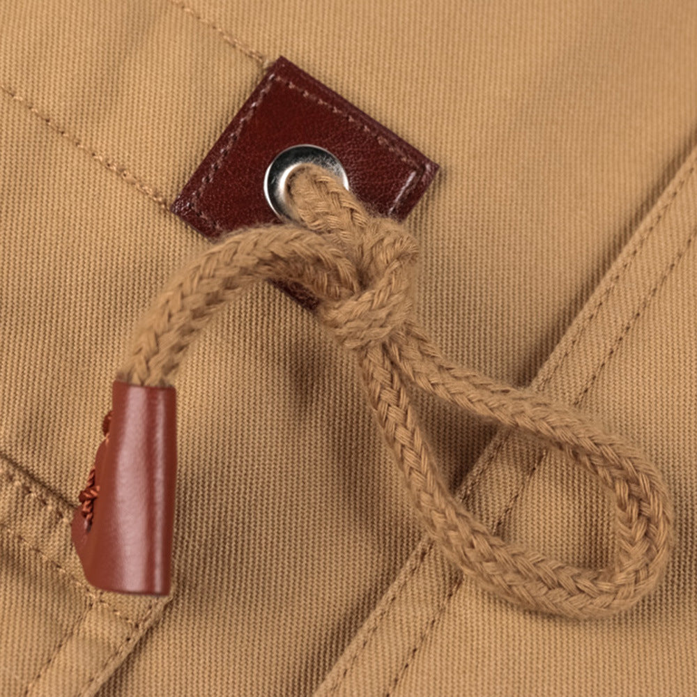 Winter Zip-up Coat Warm Thickened Detachable Hooded Jacket Multi-pocket