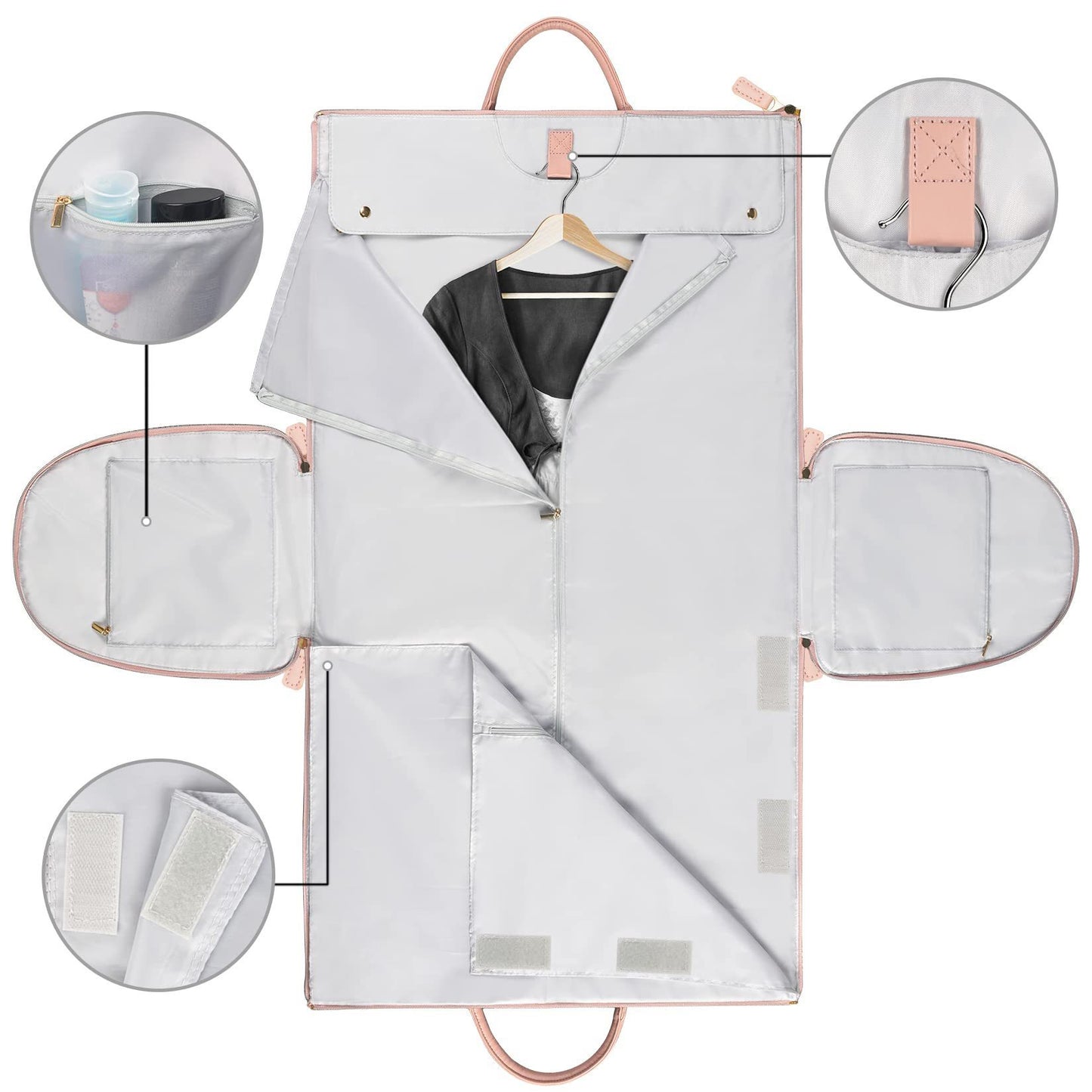 Large Capacity Travel Duffle Bag Women's Handbag Folding Suit Bag Waterproof Clothes Totes - My Store