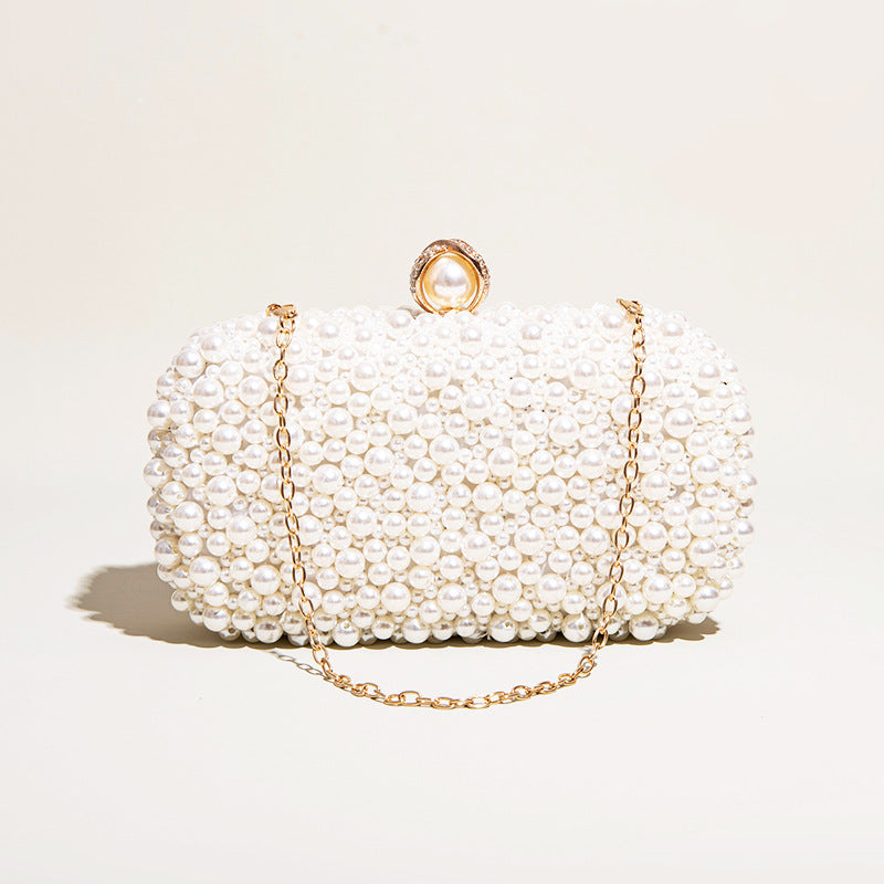 Women's Pearl Clutch Bag - Elegant Fashion Clutch for Dinner Events - My Store