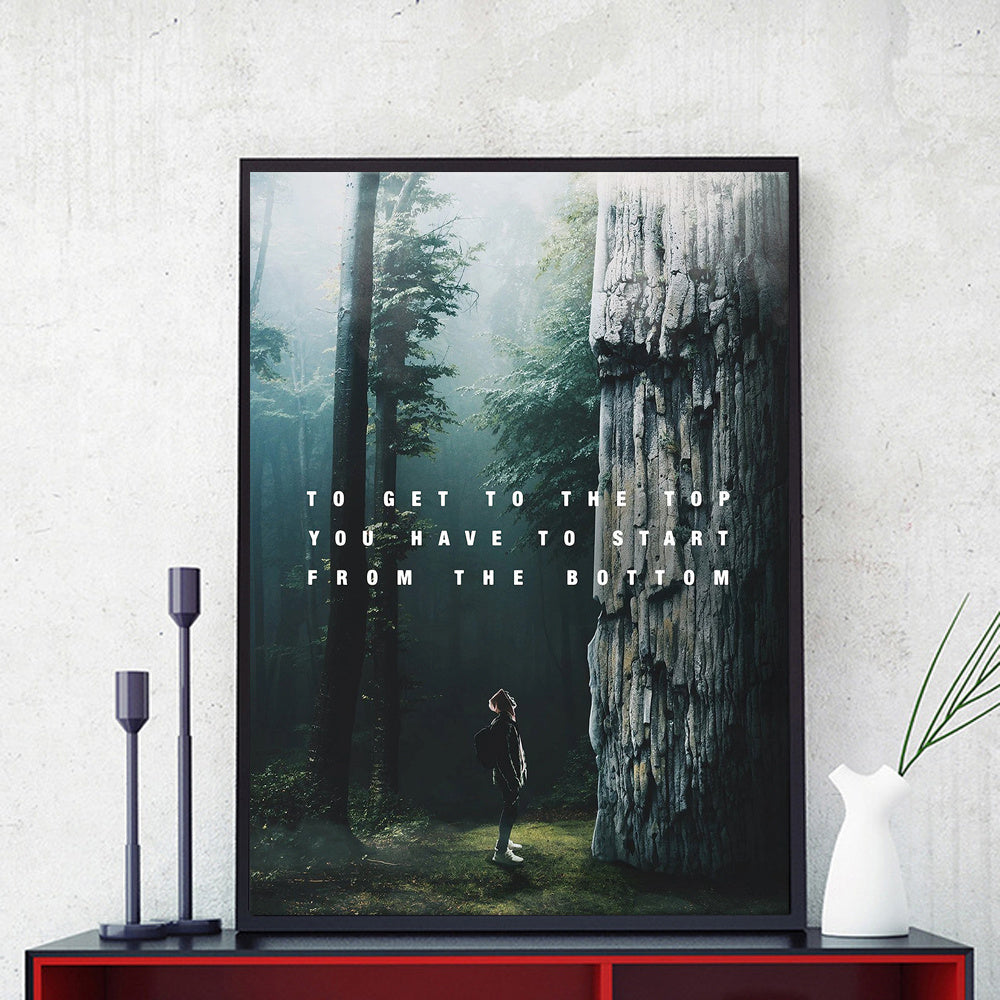 Modern Wall Decor Canvas Inspirational Quotes Painting Wall Art Poster Hit - Lumina shop