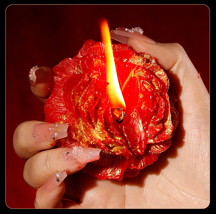 Low Temperature Candles Rose Flower Fragrance - Lumina shop