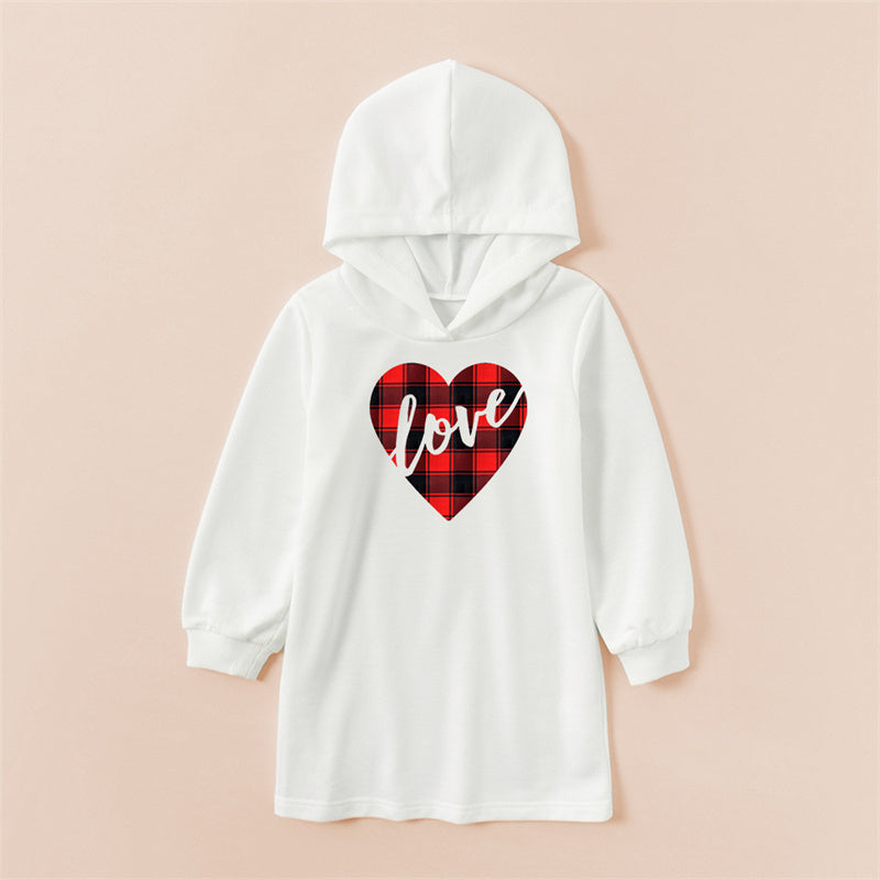 White Parent-Child Sweater Dress Mother And Daughter Multiple - Lumina shop