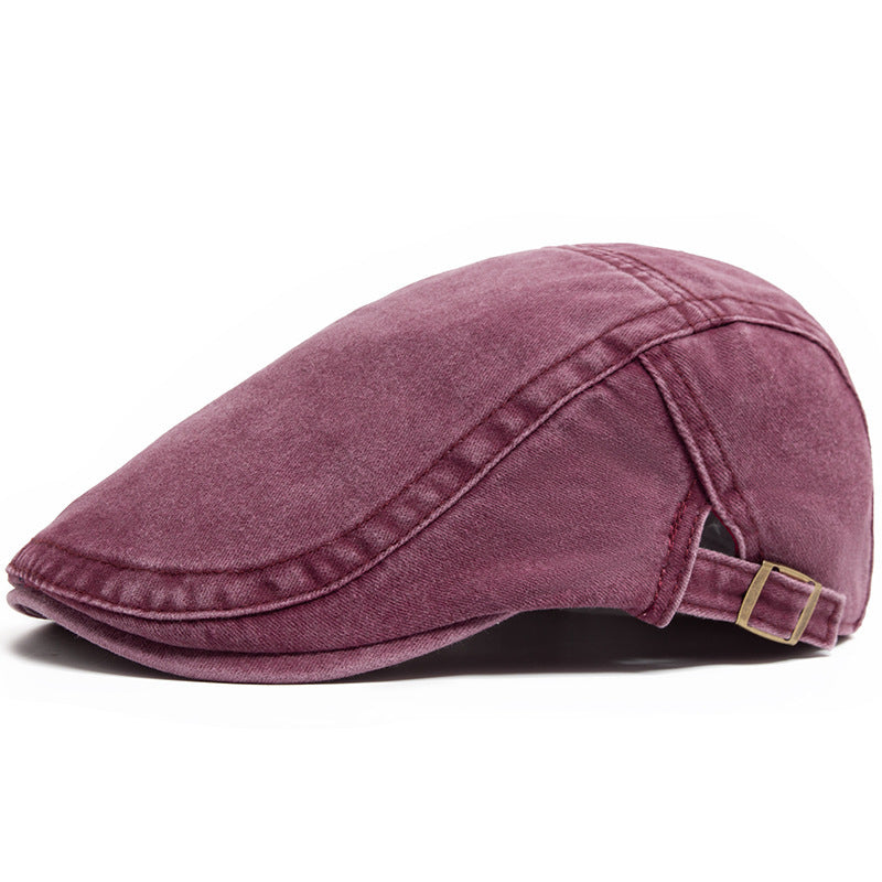 Retro Washed Denim Hat Cowboy Beret Fashion Casual Baseball Cap - My Store