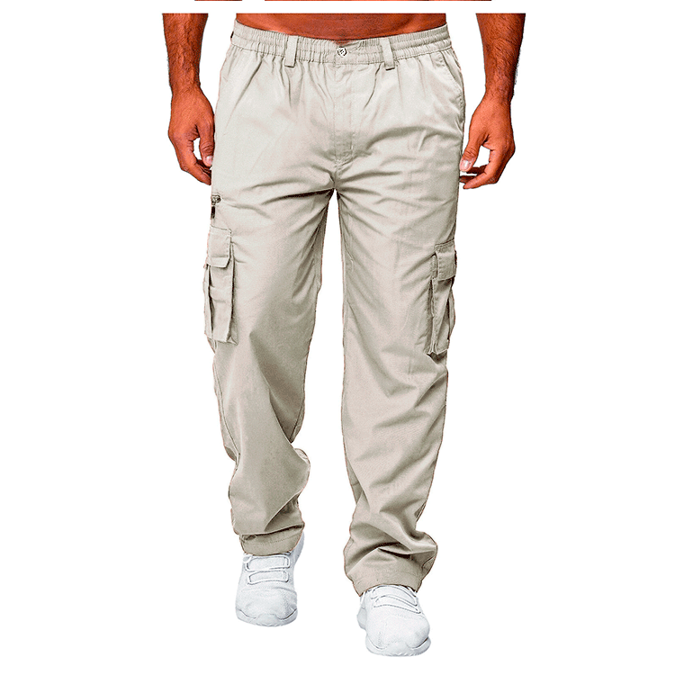 Men's Cargo Pants - Casual Multi-pocket Loose Straight Design - My Store