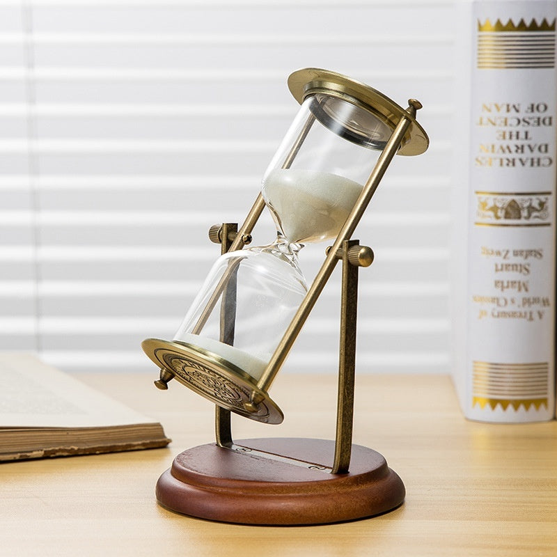 Creative Wooden Hourglass Timer 15 Minutes Desk Study Room Decoration - Lumina shop