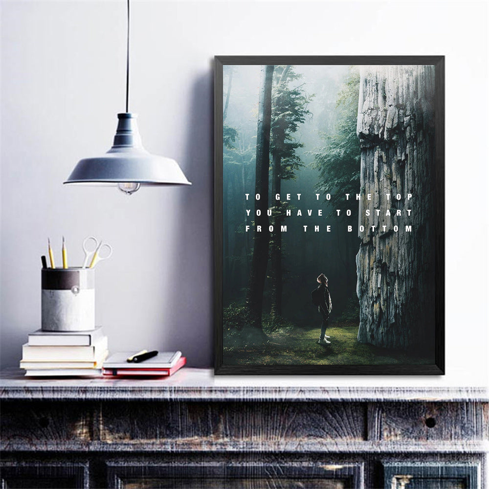 Modern Wall Decor Canvas Inspirational Quotes Painting Wall Art Poster Hit - Lumina shop