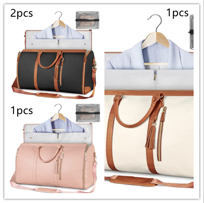Large Capacity Travel Duffle Bag Women's Handbag Folding Suit Bag Waterproof Clothes Totes - My Store