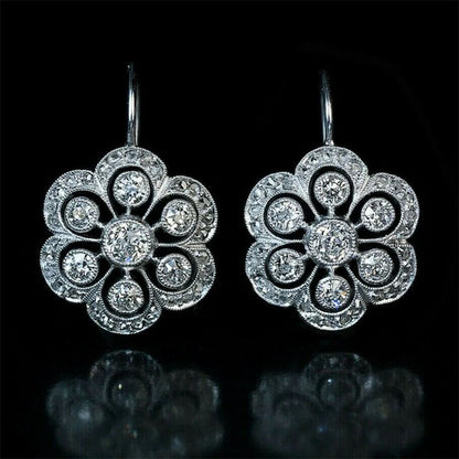 Wedding Travel Accessories Geometric Round Zircon-like Earrings - Lumina shop