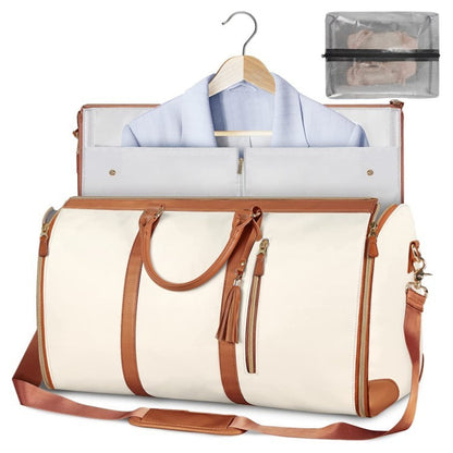 Large Capacity Travel Duffle Bag Women's Handbag Folding Suit Bag Waterproof Clothes Totes - My Store