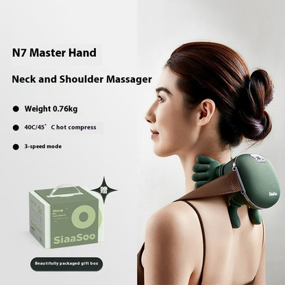 Electric Neck And Shoulder Muscle Massager Wireless Shoulder And Back Kneading Massage Shawl Neck Masajeador Relax Pain Relief - Lumina shop