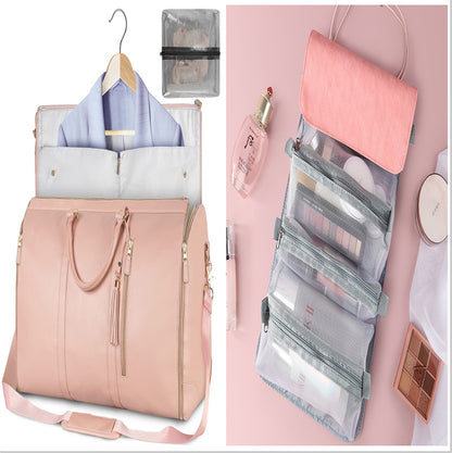 Large Capacity Travel Duffle Bag Women's Handbag Folding Suit Bag Waterproof Clothes Totes - My Store
