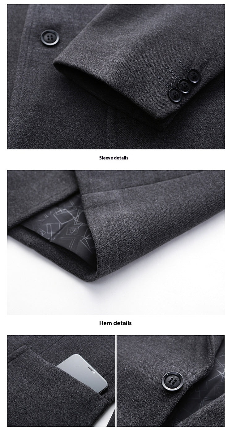 Men’s Woolen Suit Jacket – Warm, Stylish & Casual Outerwear | Luminashop