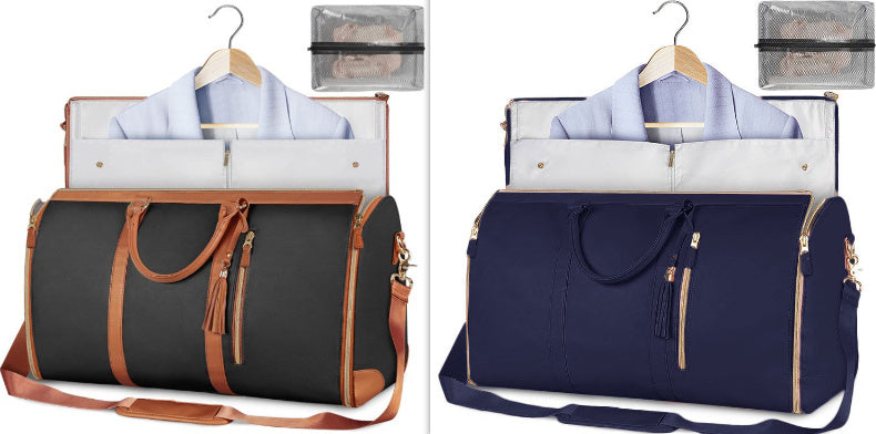 Large Capacity Travel Duffle Bag Women's Handbag Folding Suit Bag Waterproof Clothes Totes - My Store