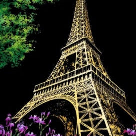 Decorative painting scratch Scraping painting drawing paper world Sightseeing pictures decoration birthday gifts - Lumina shop