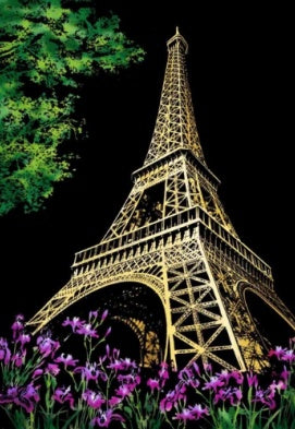 Decorative painting scratch Scraping painting drawing paper world Sightseeing pictures decoration birthday gifts - Lumina shop