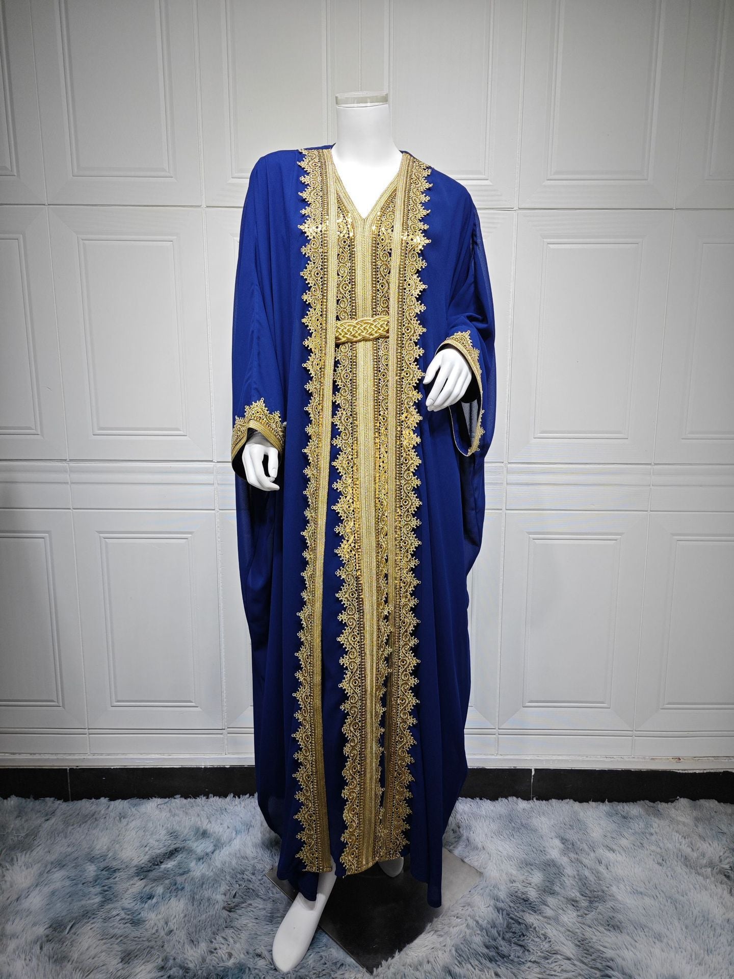 Muslim Dress Middle East with Belt – Elegant & Modest Traditional Wear | Luminashop