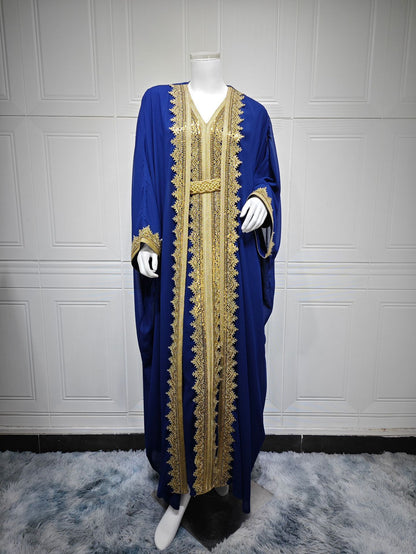 Muslim Dress Middle East with Belt – Elegant & Modest Traditional Wear | Luminashop