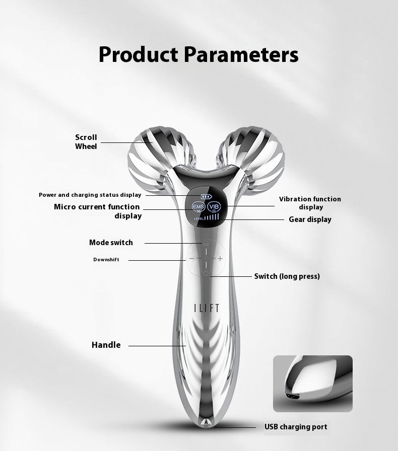 Facial Massager – Facial Lifting & Tightening Roller Face Slimming Device | Luminashop