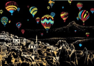 Decorative painting scratch Scraping painting drawing paper world Sightseeing pictures decoration birthday gifts - Lumina shop