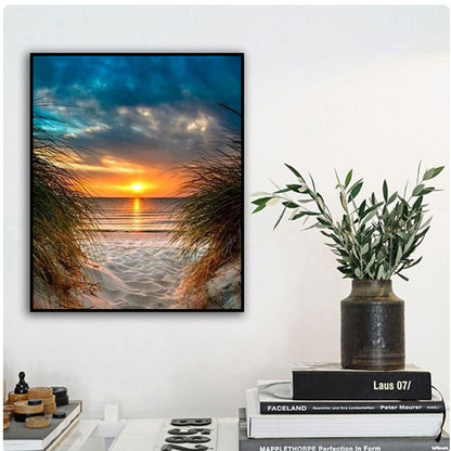 Sunset Seascape Living Room Decorative Painting Full Drill - Lumina shop