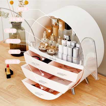 Net Celebrity Creative Cosmetics Drawer Type Desktop Dustproof Lipstick Mask Dressing Table Skin Care Product Rack - Lumina shop