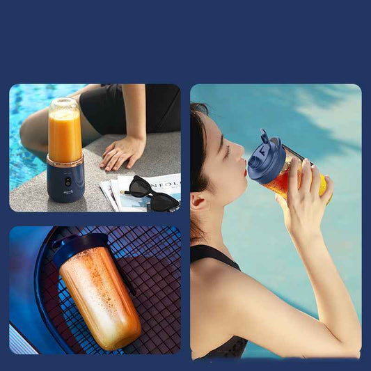 6blade Portable USB Charging Fruit Squeezer Blender Food Mixer Ice Crusher Portable Juicer Machine