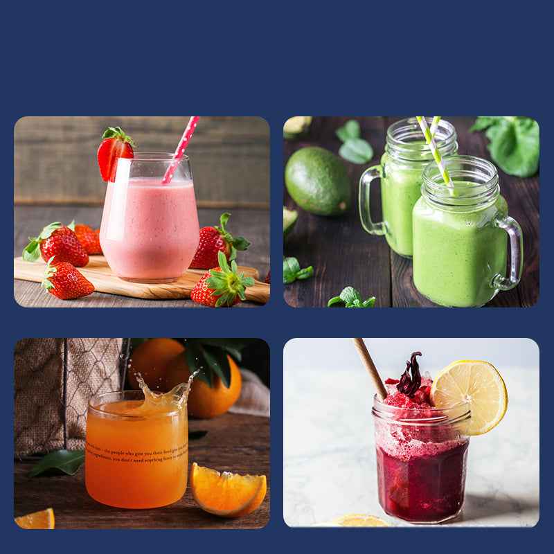 6blade Portable USB Charging Fruit Squeezer Blender Food Mixer Ice Crusher Portable Juicer Machine