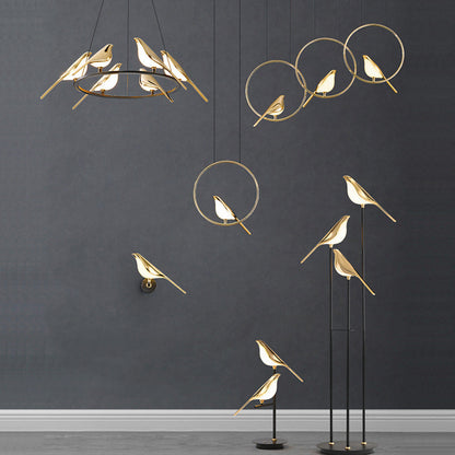 Modern Simplicity LED Wall Lamp Magpie Bird Model Light Sconce Light Indoor - Lumina shop