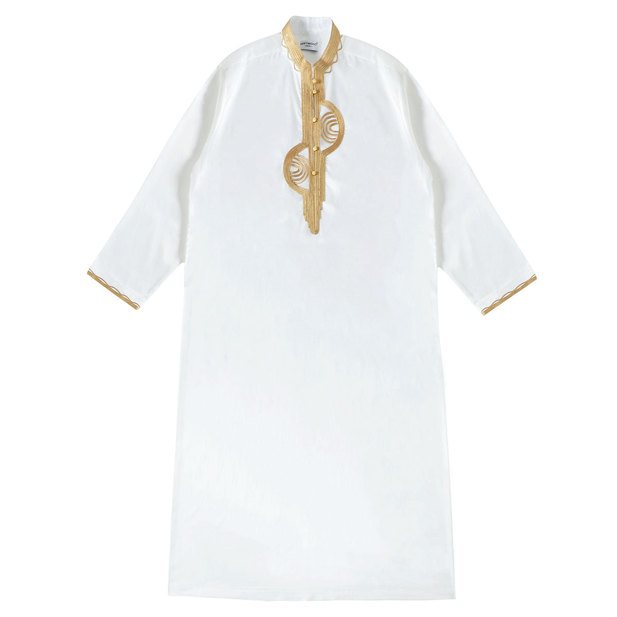 Arabian Middle East Stand Collar Embroidered Robe – Timeless Elegance & Cultural Style | Luminashop
