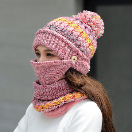 Korean Knitted Winter Hat for Stylish Warmth - My Store