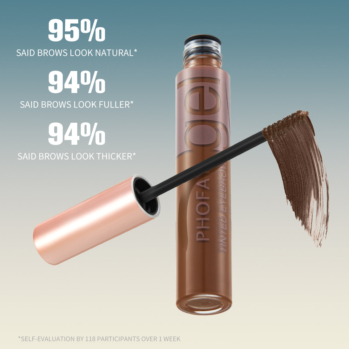 PHOFAY Tinted Eyebrow Gel – Long-Lasting, Smudge-Proof Brow Color for Natural Definition | Luminashop