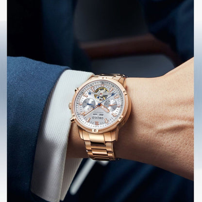 Men's Hollowed Fashion Watch - Multi-functional Style & Elegance - My Store