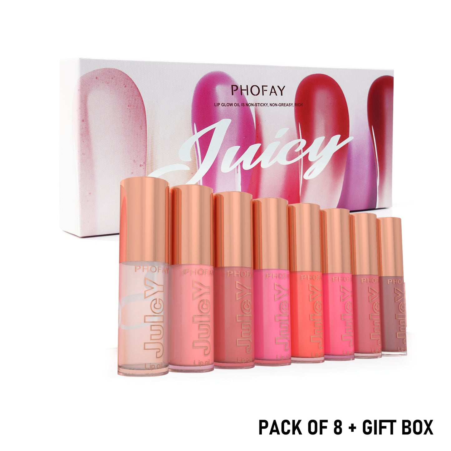 PHOFAY Juicy Lip Oil Set – Hydrating, Glossy & Nourishing Lip Care for Smooth, Shiny Lips | Luminashop