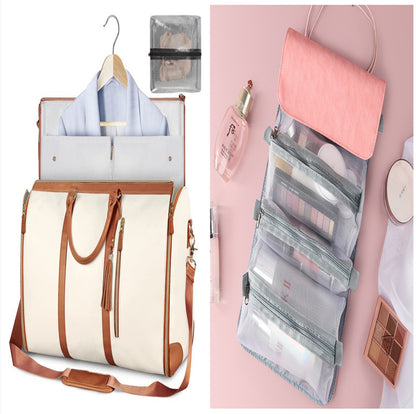 Large Capacity Travel Duffle Bag Women's Handbag Folding Suit Bag Waterproof Clothes Totes - My Store