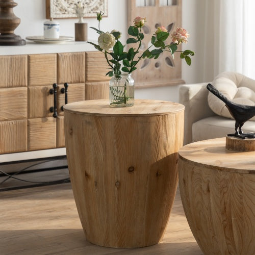 Vintage Style Bucket Shaped Coffee Table Set For Office, Dining Room And Living Room - Lumina shop