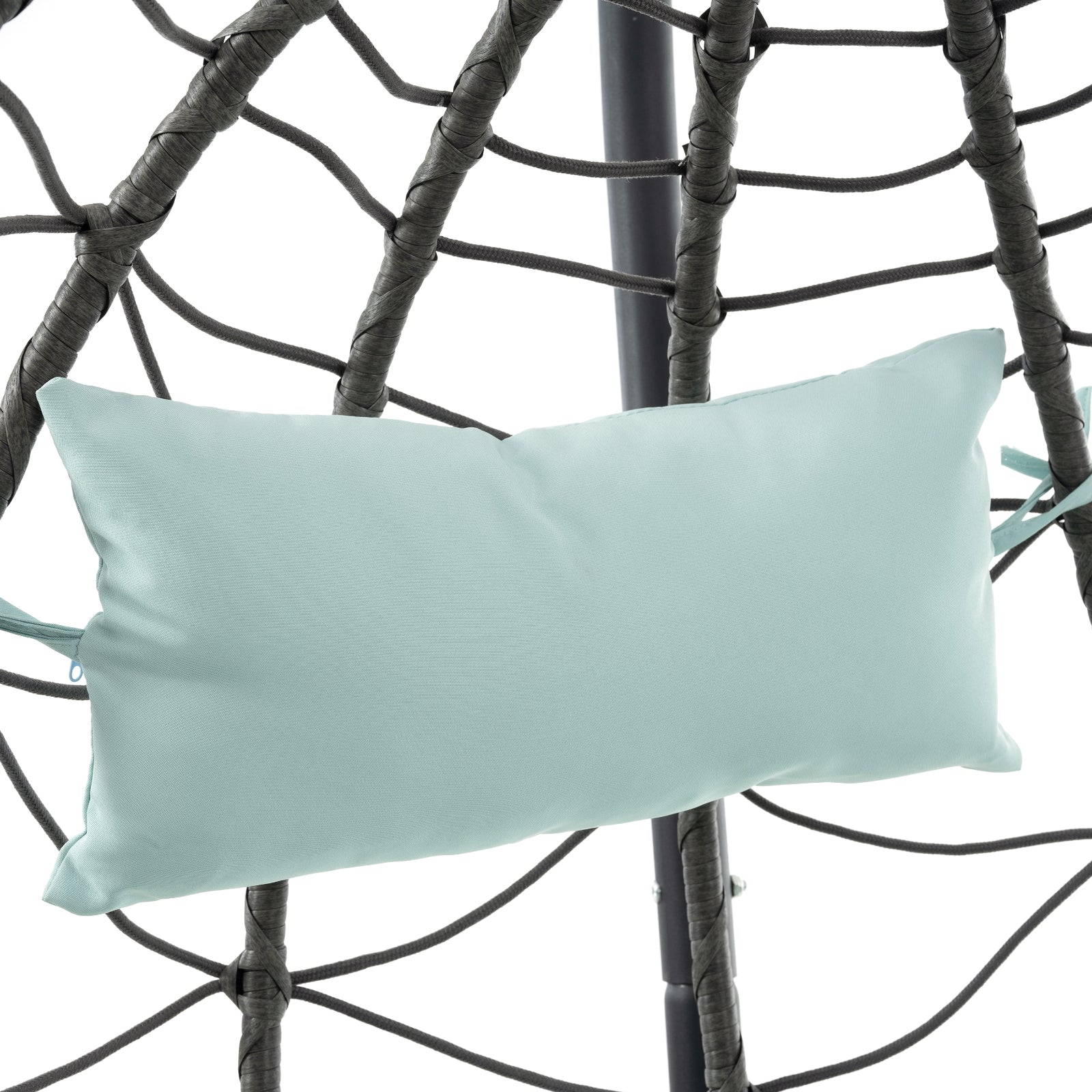 Egg Chair With Stand Indoor Outdoor Swing Chair Patio Wicker Hanging Egg Chair Hanging Basket Chair - My Store
