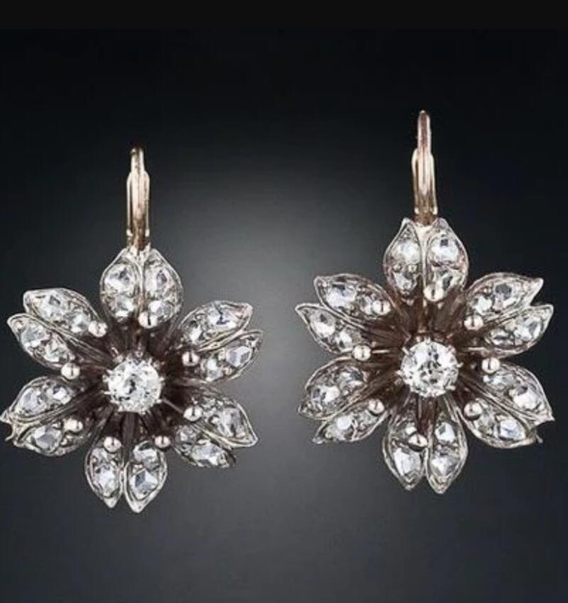 Wedding Travel Accessories Geometric Round Zircon-like Earrings - Lumina shop