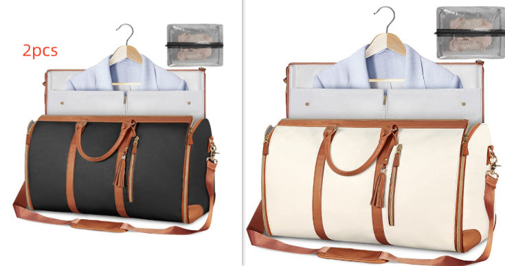 Large Capacity Travel Duffle Bag Women's Handbag Folding Suit Bag Waterproof Clothes Totes - My Store