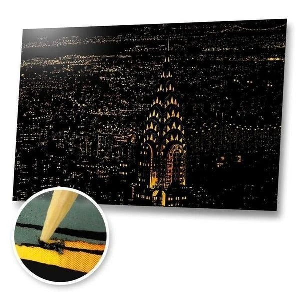Decorative painting scratch Scraping painting drawing paper world Sightseeing pictures decoration birthday gifts - Lumina shop