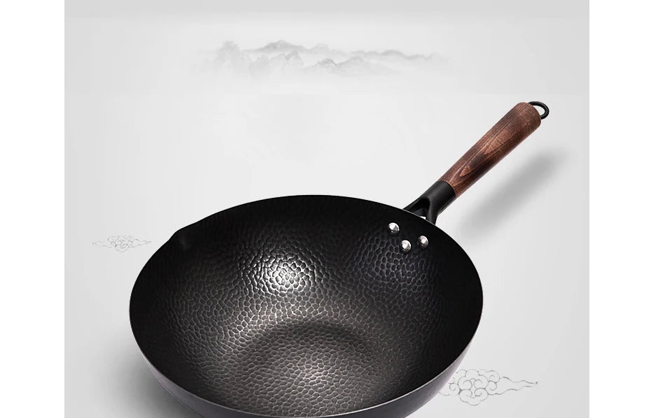 Iron Pan Traditional Iron Wok Handmade - My Store