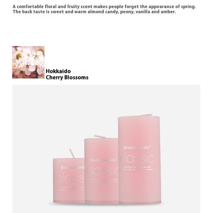 Cylindrical Color Aromatherapy Candle – Smokeless Brilliant Fragrance Candle for Home Décor | Luminashop🌹🕯️