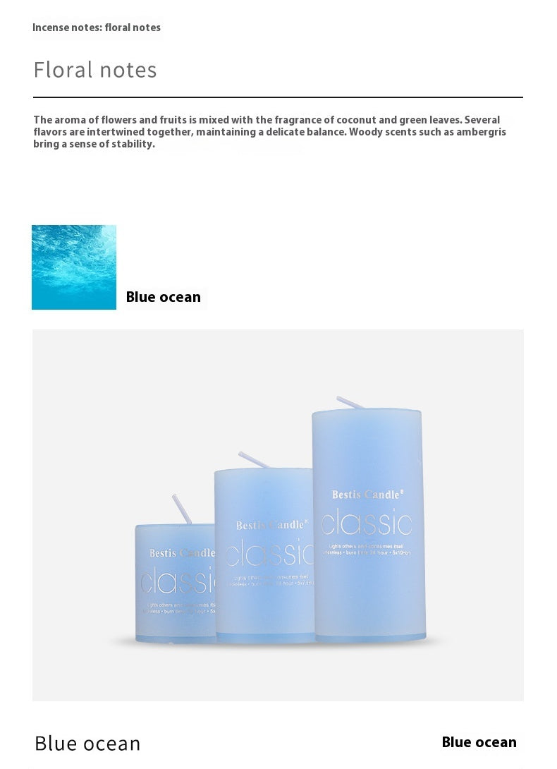 Cylindrical Color Aromatherapy Candle – Smokeless Brilliant Fragrance Candle for Home Décor | Luminashop🌹🕯️