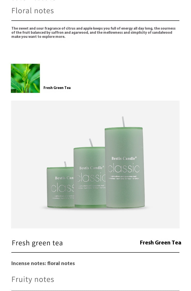 Cylindrical Color Aromatherapy Candle – Smokeless Brilliant Fragrance Candle for Home Décor | Luminashop🌹🕯️