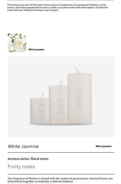 Cylindrical Color Aromatherapy Candle – Smokeless Brilliant Fragrance Candle for Home Décor | Luminashop🌹🕯️