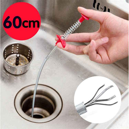60CM Sewer Dredger Spring Pipe Hair Drain Clog Remover Cleaning Tools Household For Kitchen Sink Kitchen Gadgets