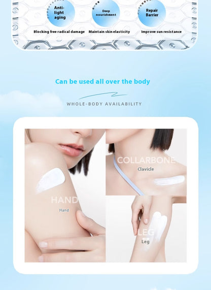 No Fake White Refreshing Sun Protection Full Body & Face Women’s Isolation Sunscreen Lotion | Luminashop