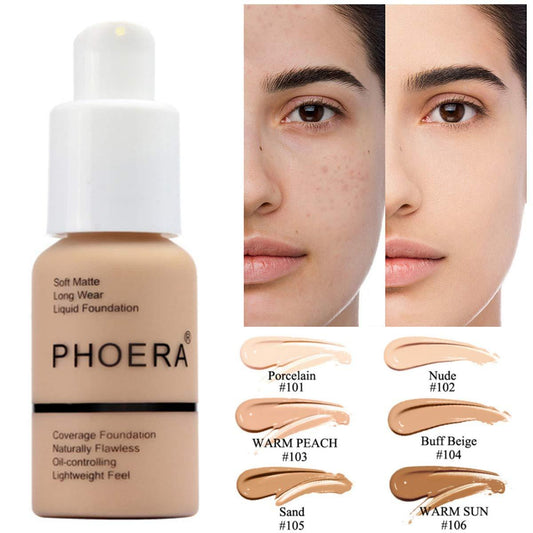 Explosive Press Type Oil Control Natural Color Matte Concealer Foundation Cream - Lumina shop