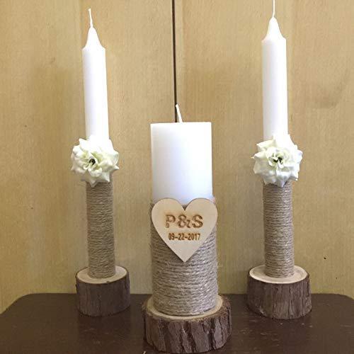 Wooden Wedding Candle Holders - Lumina shop